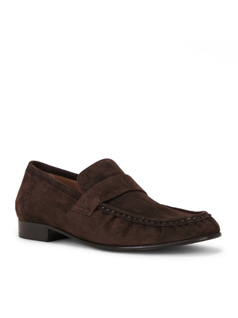 Mansur Gavriel Ruched Loafer in Espresso Minimalstic Revolve Suede Shoes 38.5
